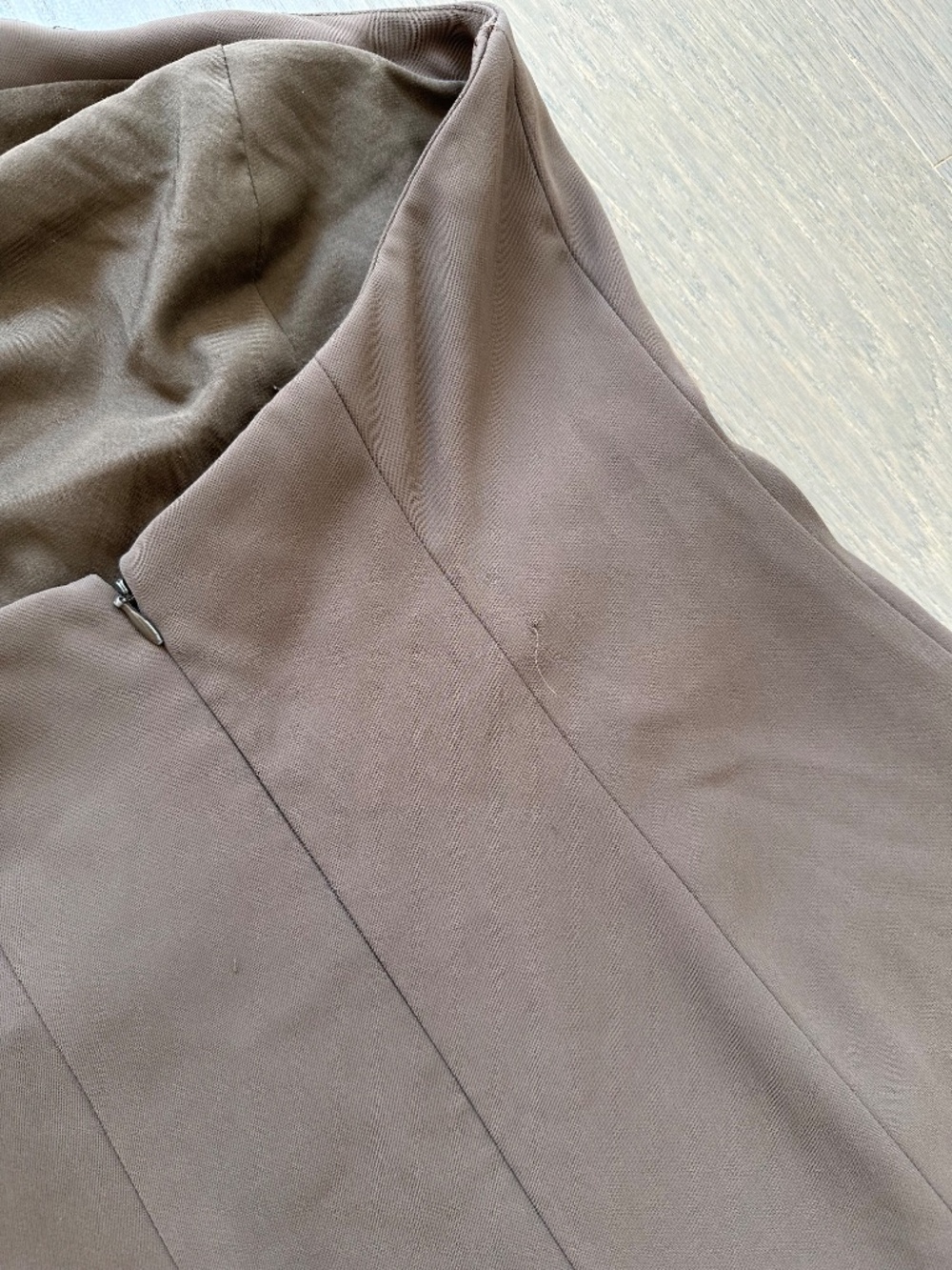 Ronny Kobo Lenox Gown Maxi Dress Brown Crepe Halter - Size Small - Picture 8 of 13